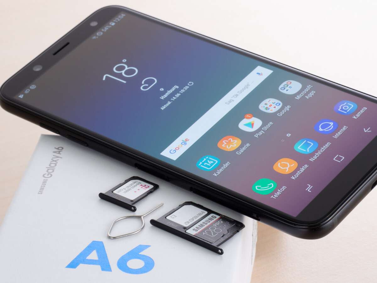 Galaxy A6 (2018) - Włóż kartę SIM: jakiego formatu potrzebuję?